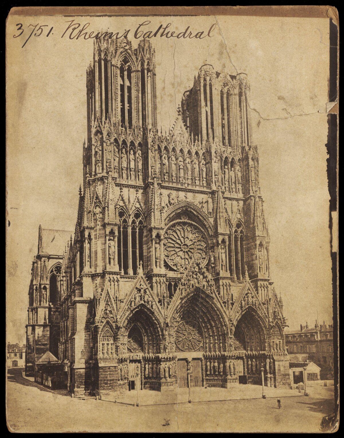 Rheims Cathedral Vintage View
