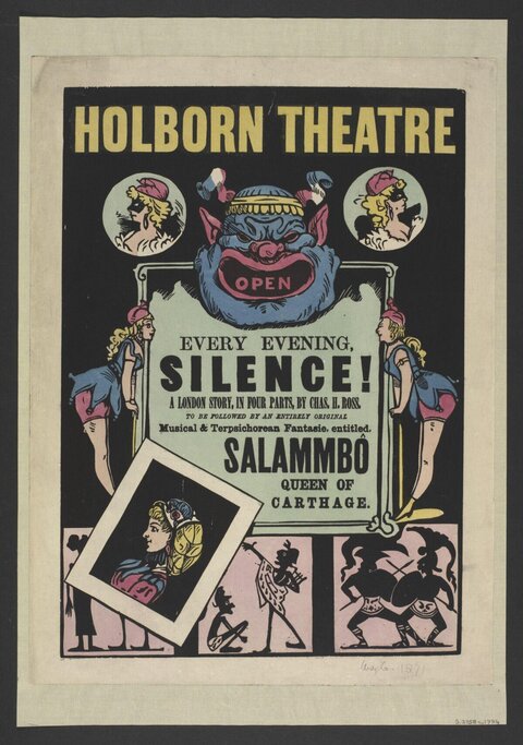 Holborn Theatre Vintage Play Poster