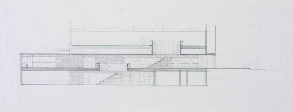 Hand-drawn Architectural Section Sketch