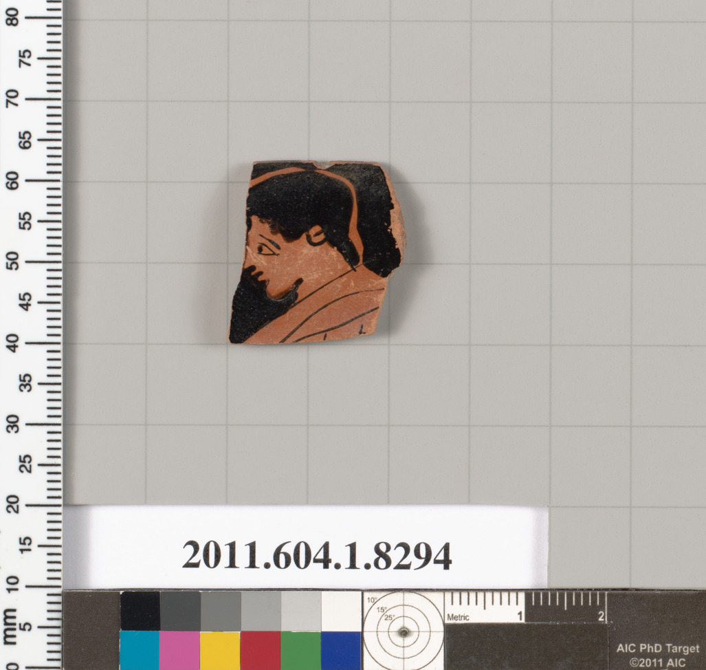 Ancient Painted Pottery Fragment
