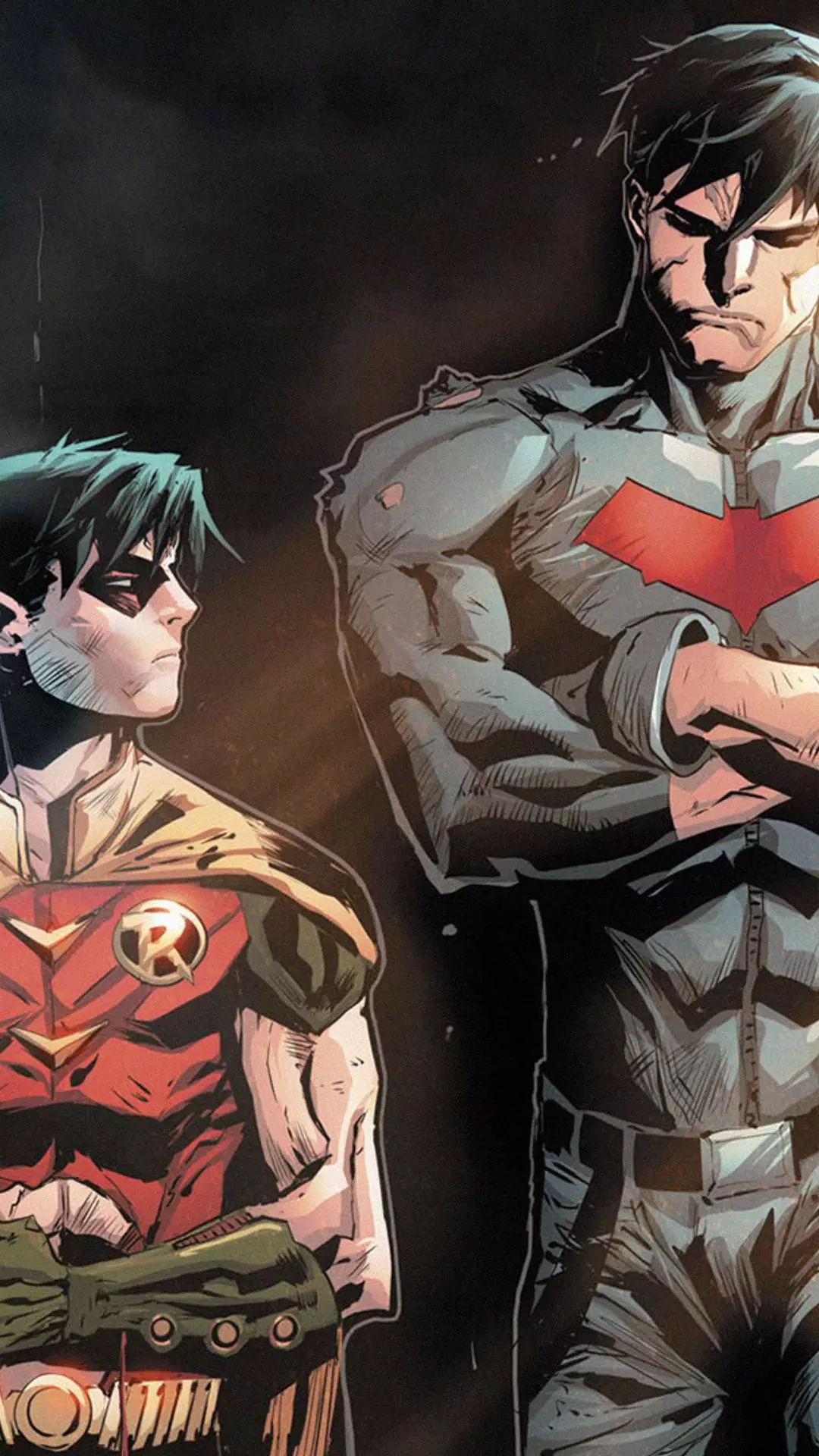 Robin and Red Hood Comic Illustration