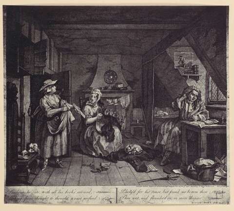 The Distressed Poet Engraving