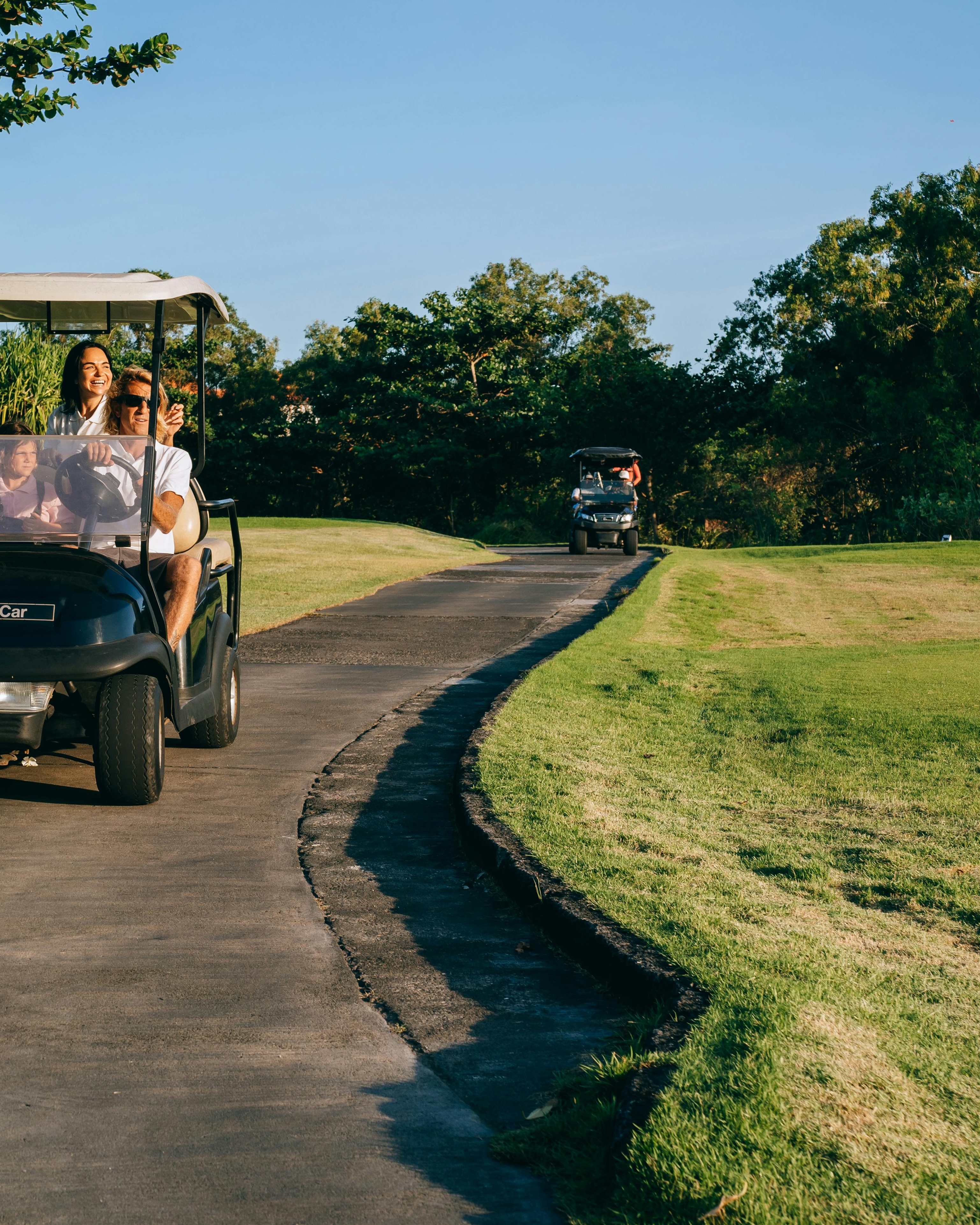 Golf Carts on Golf Course Path
