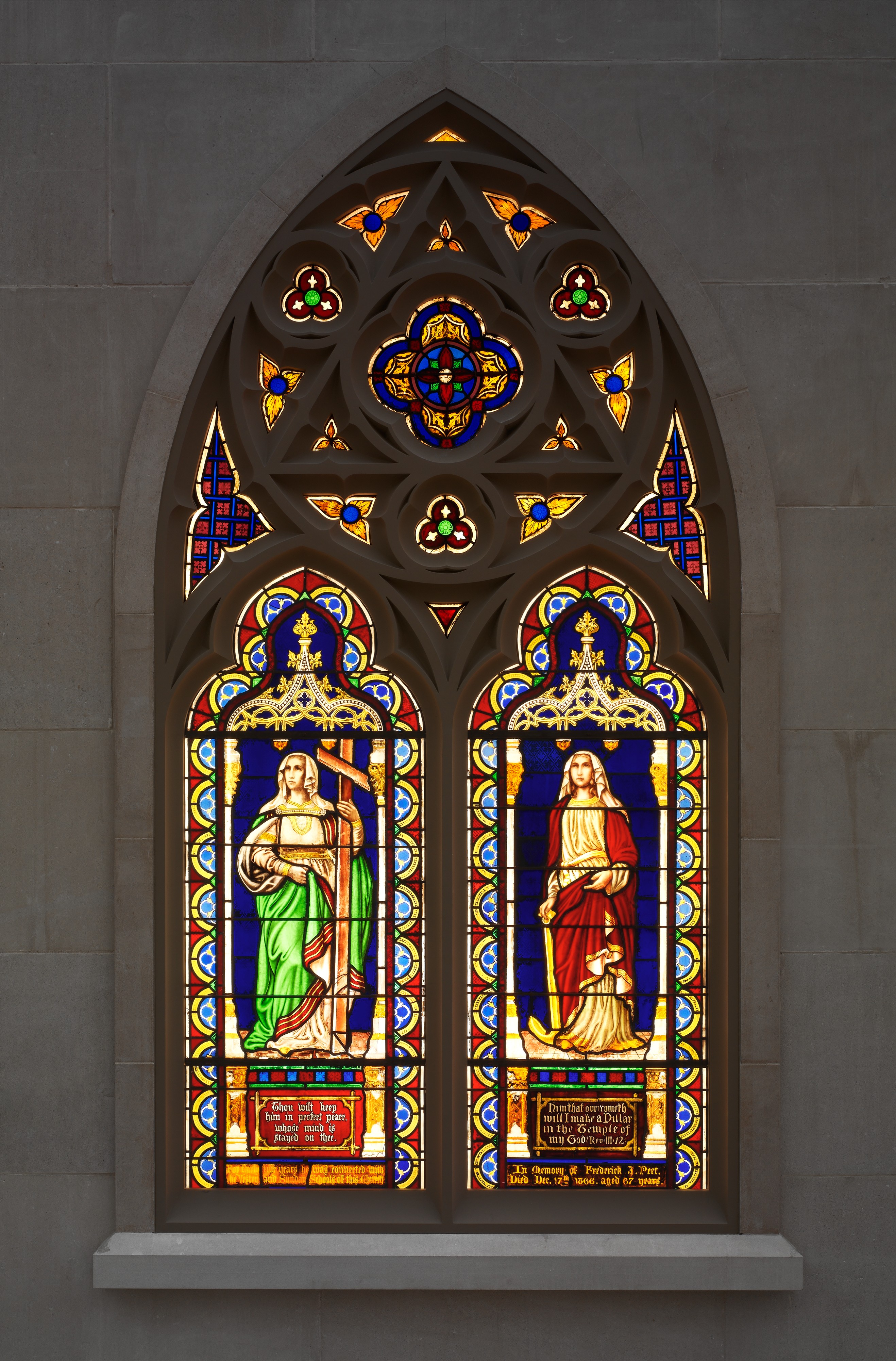 Gothic Church Stained Glass Window
