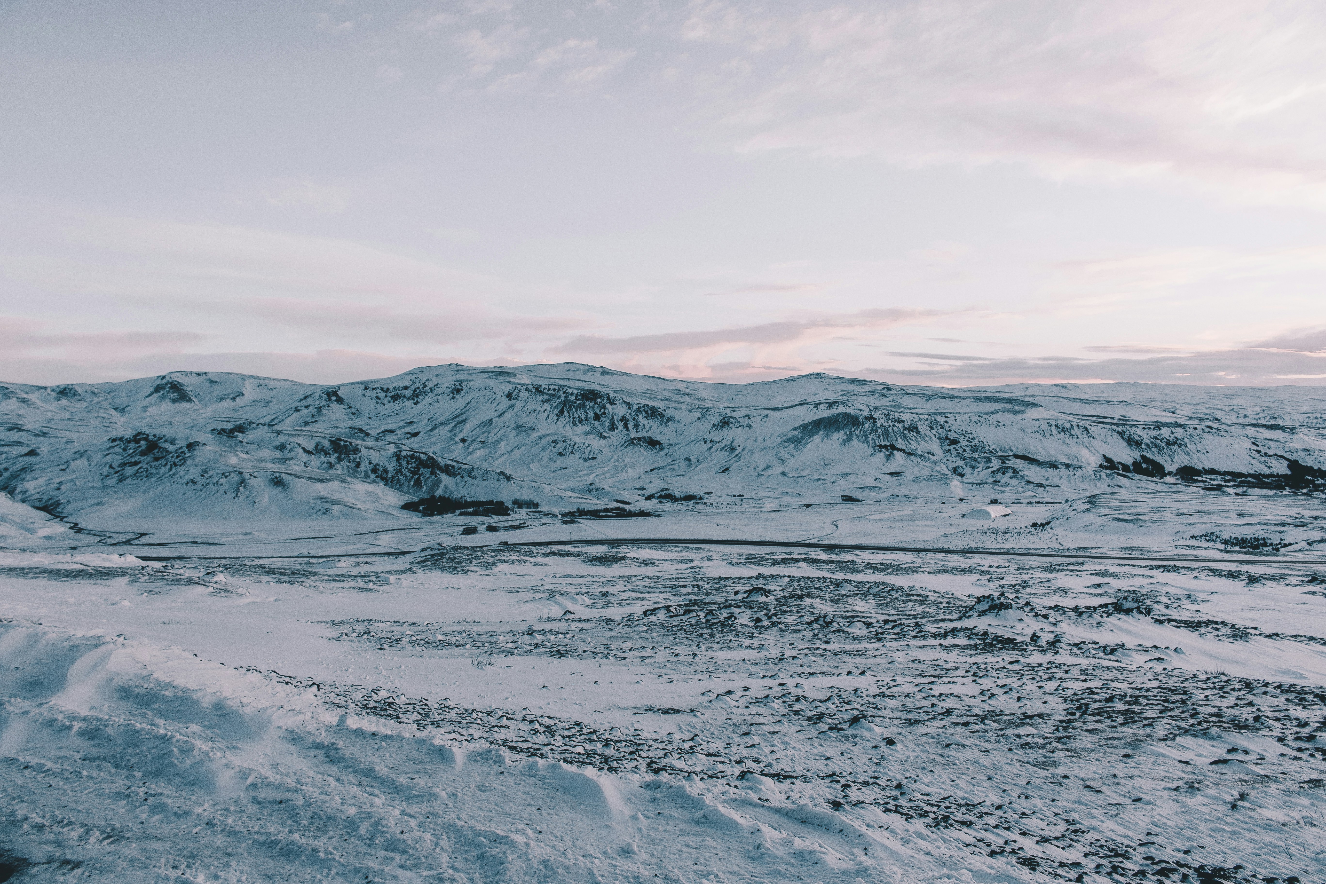 Snow-covered Mountain Wilderness