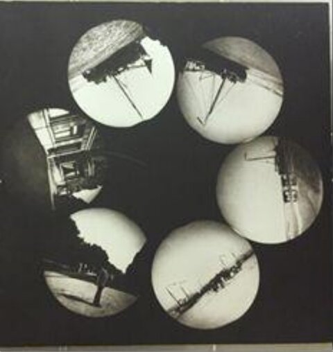 Vintage Circular Aerial Aircraft Views