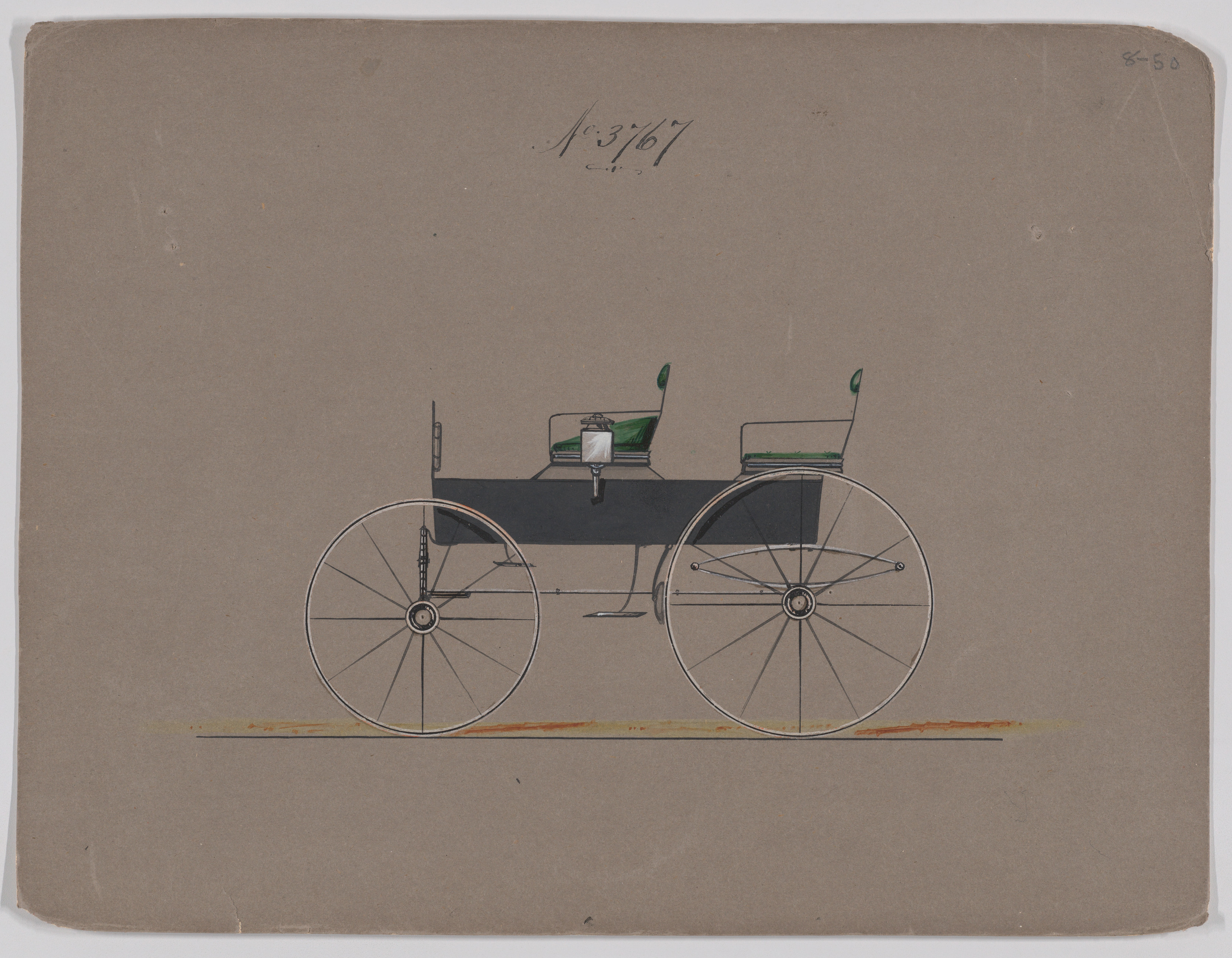 Vintage Carriage Design Sketch