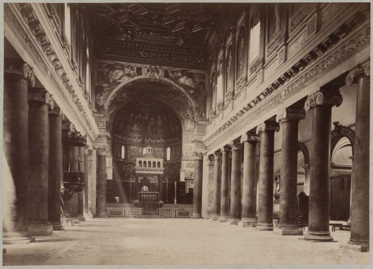 Vintage Church Interior View