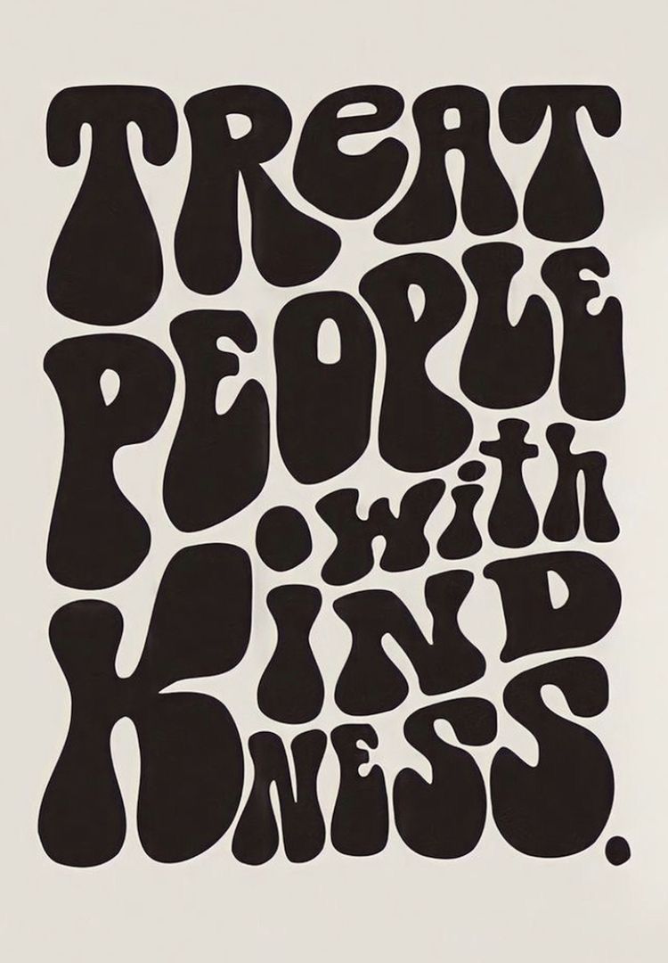 Treat People With Kindness Quote Art