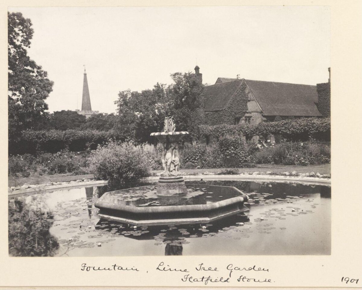 Fountain at Hatfield House Lime Tree Garden