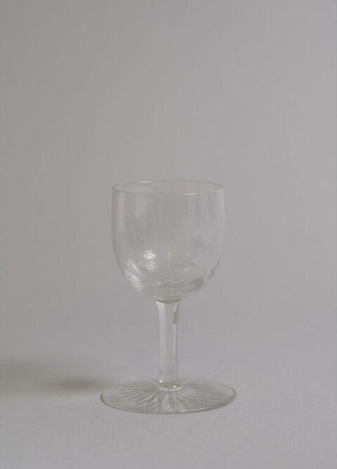 Empty Clear Wine Glass
