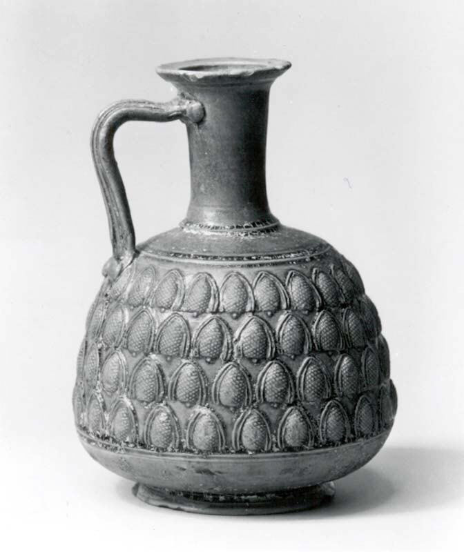 Ancient Relief Patterned Pottery Jug