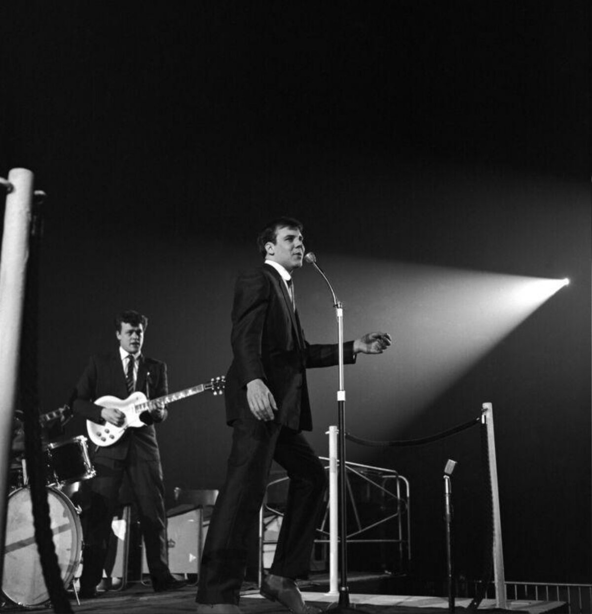 Male Band Performing on Stage