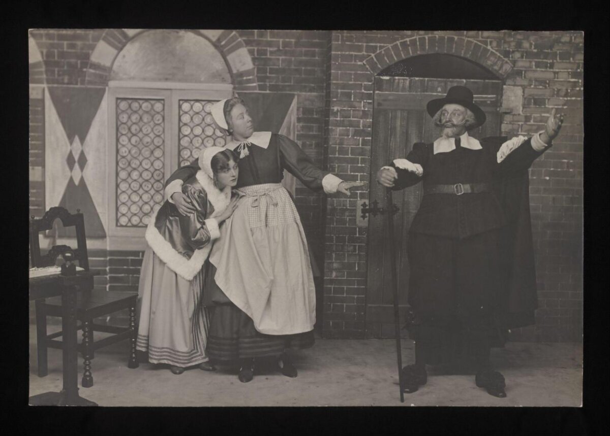 Vintage Theater Stage Performance Photo