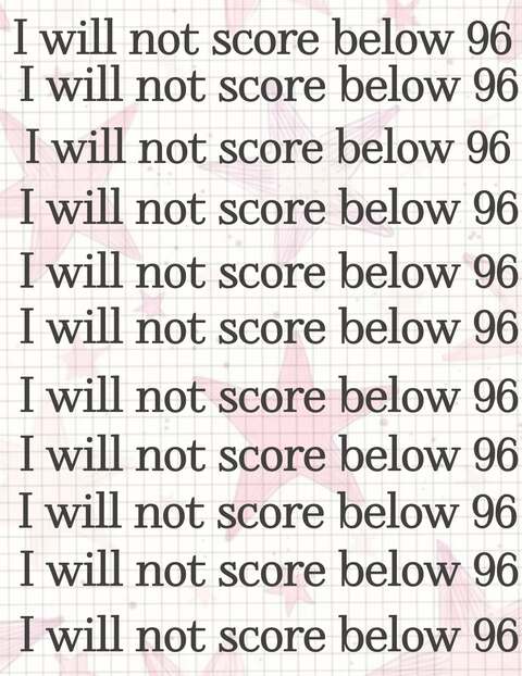 Repeated Score Affirmation Text