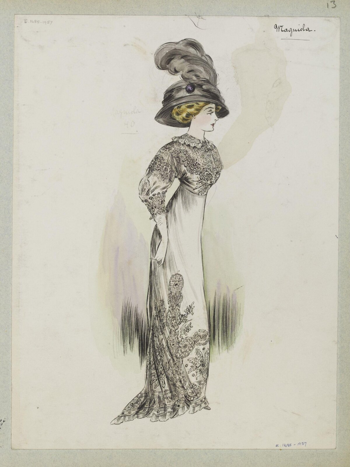 Vintage Women's Fashion Illustration