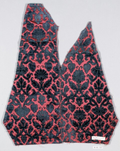 Patterned Velvet Textile Fragments