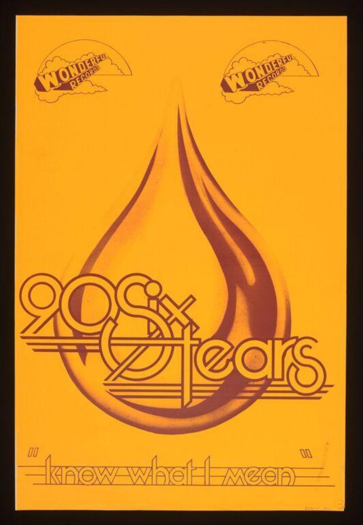 90six Tears Vintage Music Poster