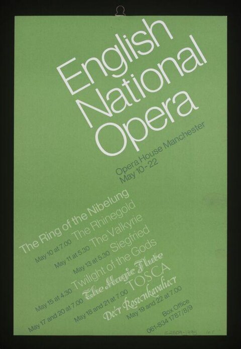 English National Opera Performance Poster