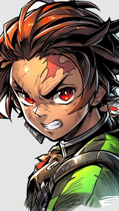 Angry Anime Tanjiro Portrait