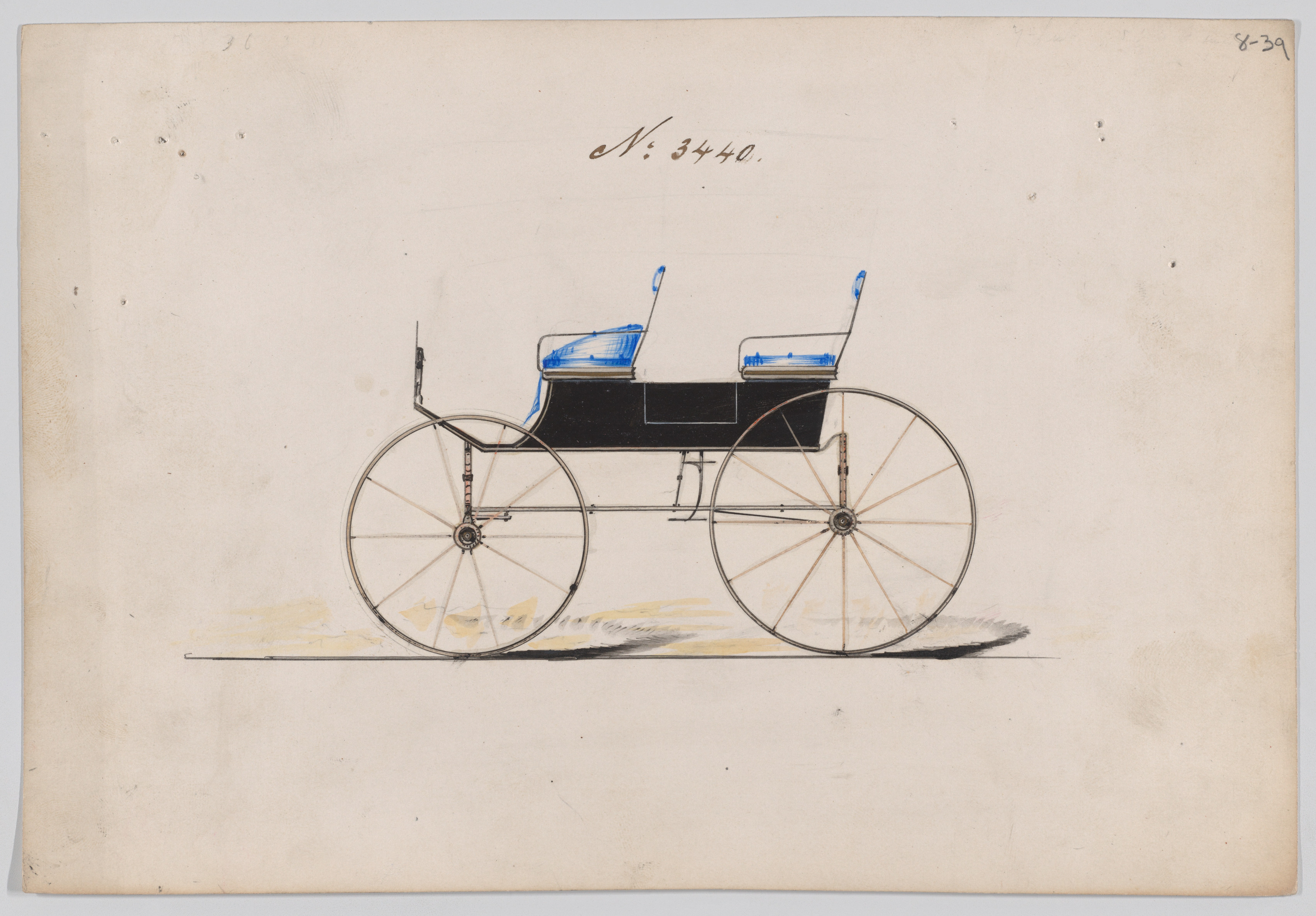 Vintage Carriage Design Sketch