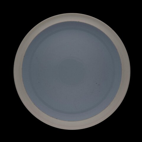 Light Blue Round Ceramic Plate