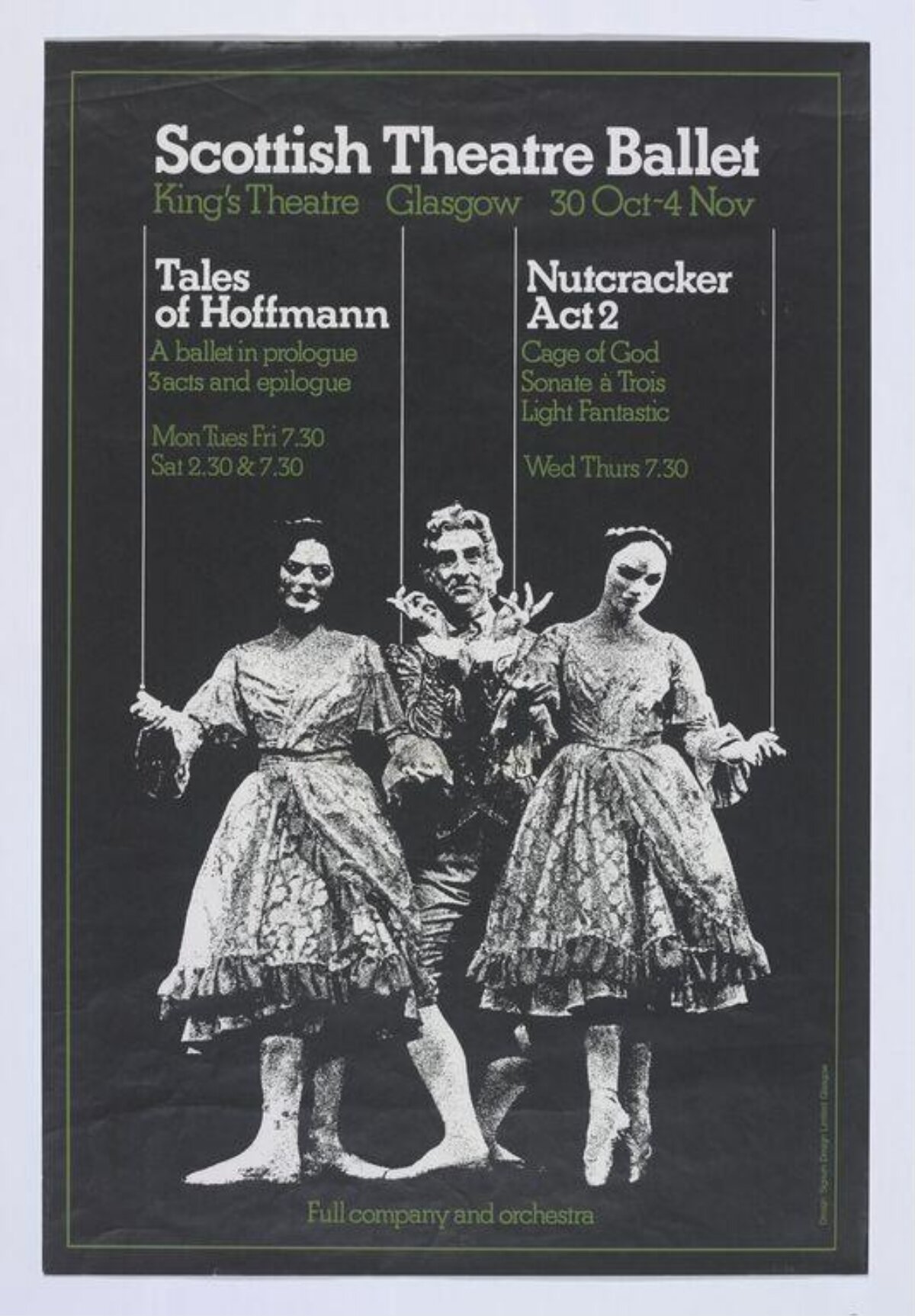 Scottish Theatre Ballet Performance Poster