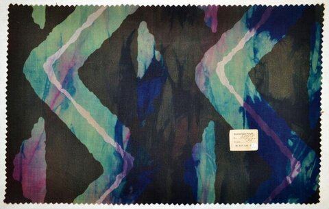 Vintage Abstract Printed Fabric Swatch