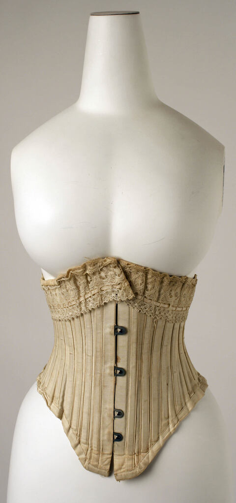 Vintage Corset on White Mannequin