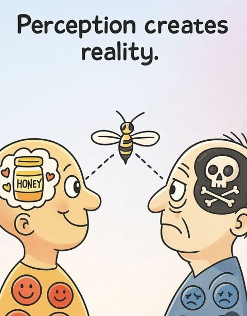 Perception Creates Reality Illustration