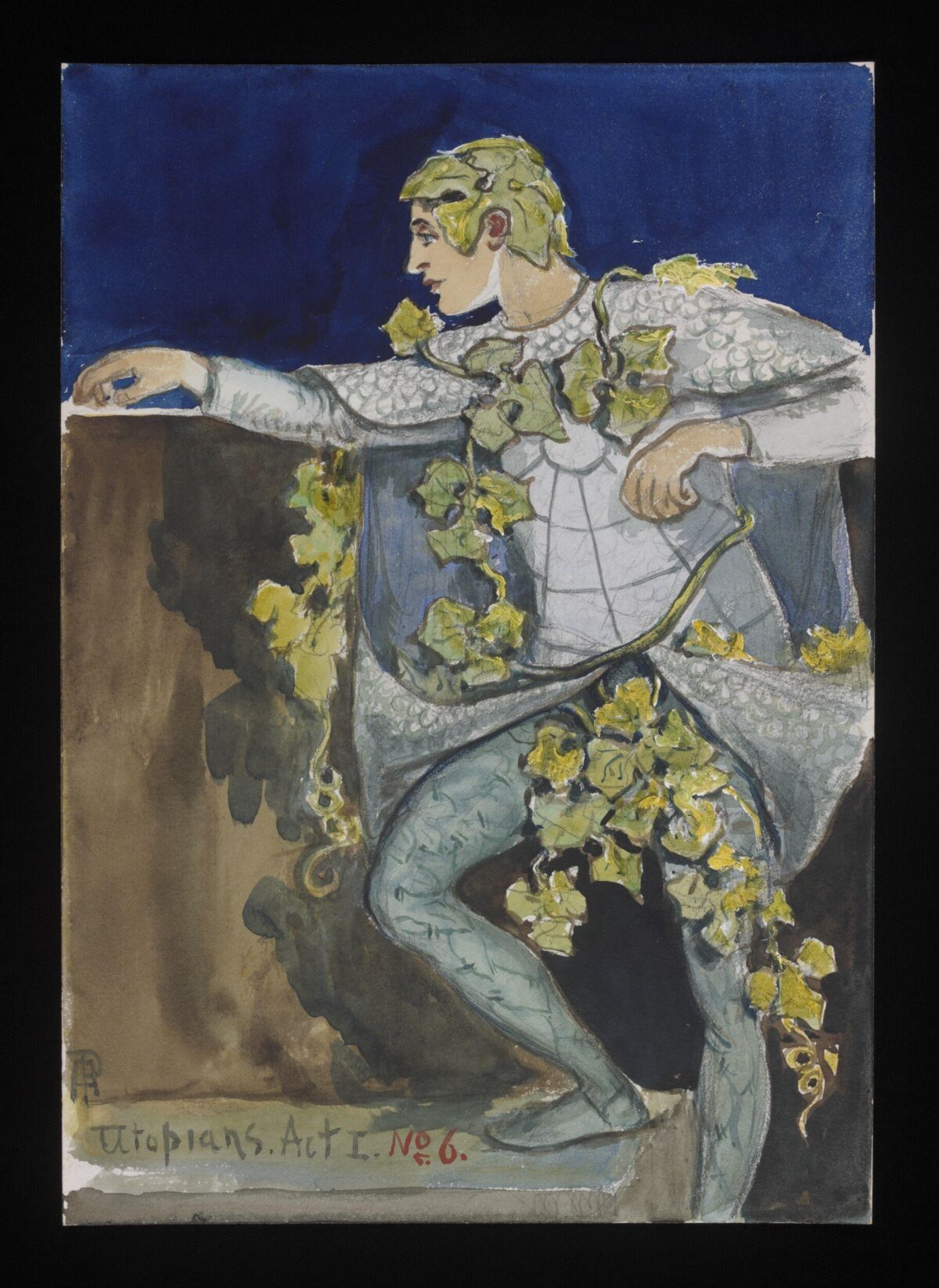 Utopian Theatrical Costume Sketch