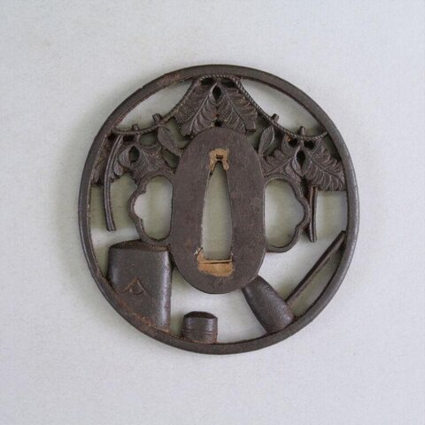 Iron Openwork Carved Sword Tsuba