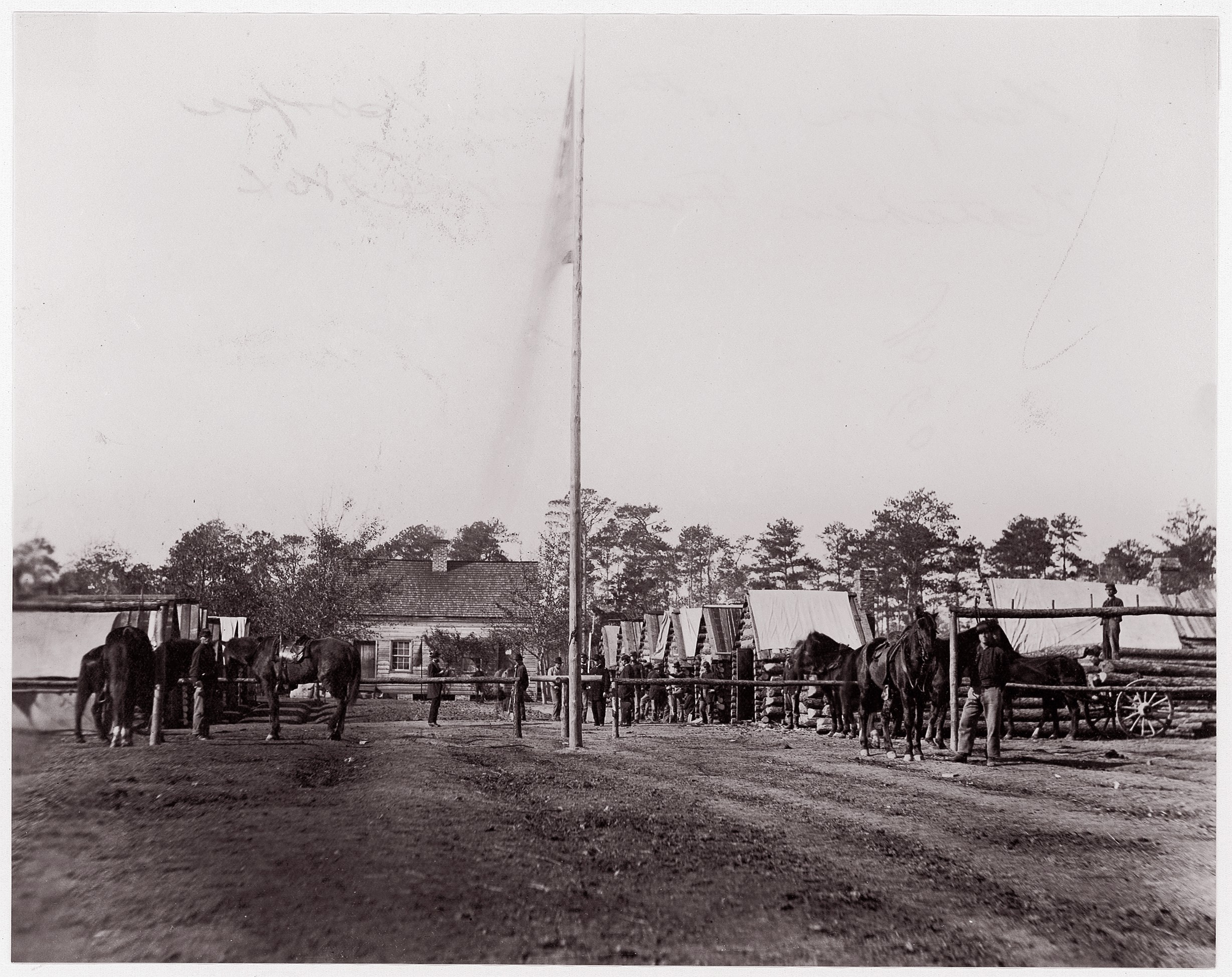 Civil War Military Encampment
