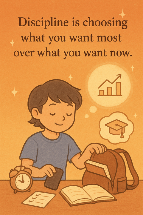 Discipline Motivational Quote Poster