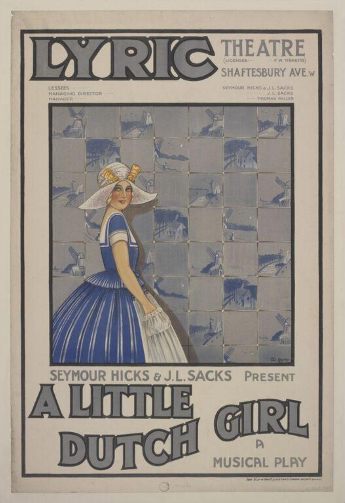 A Little Dutch Girl Theatre Poster