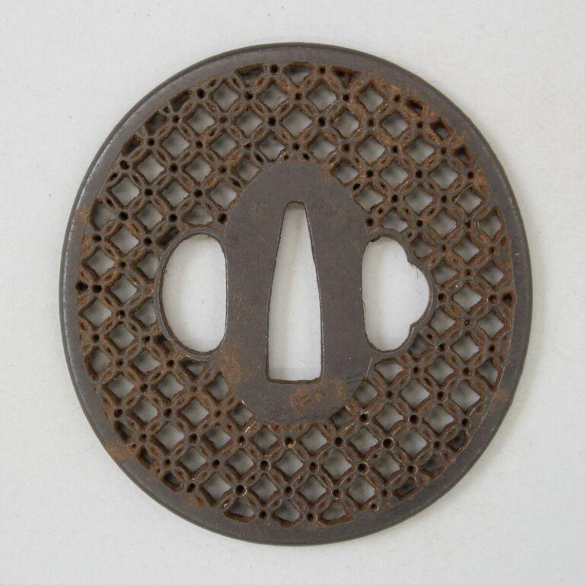 Lattice Openwork Iron Tsuba