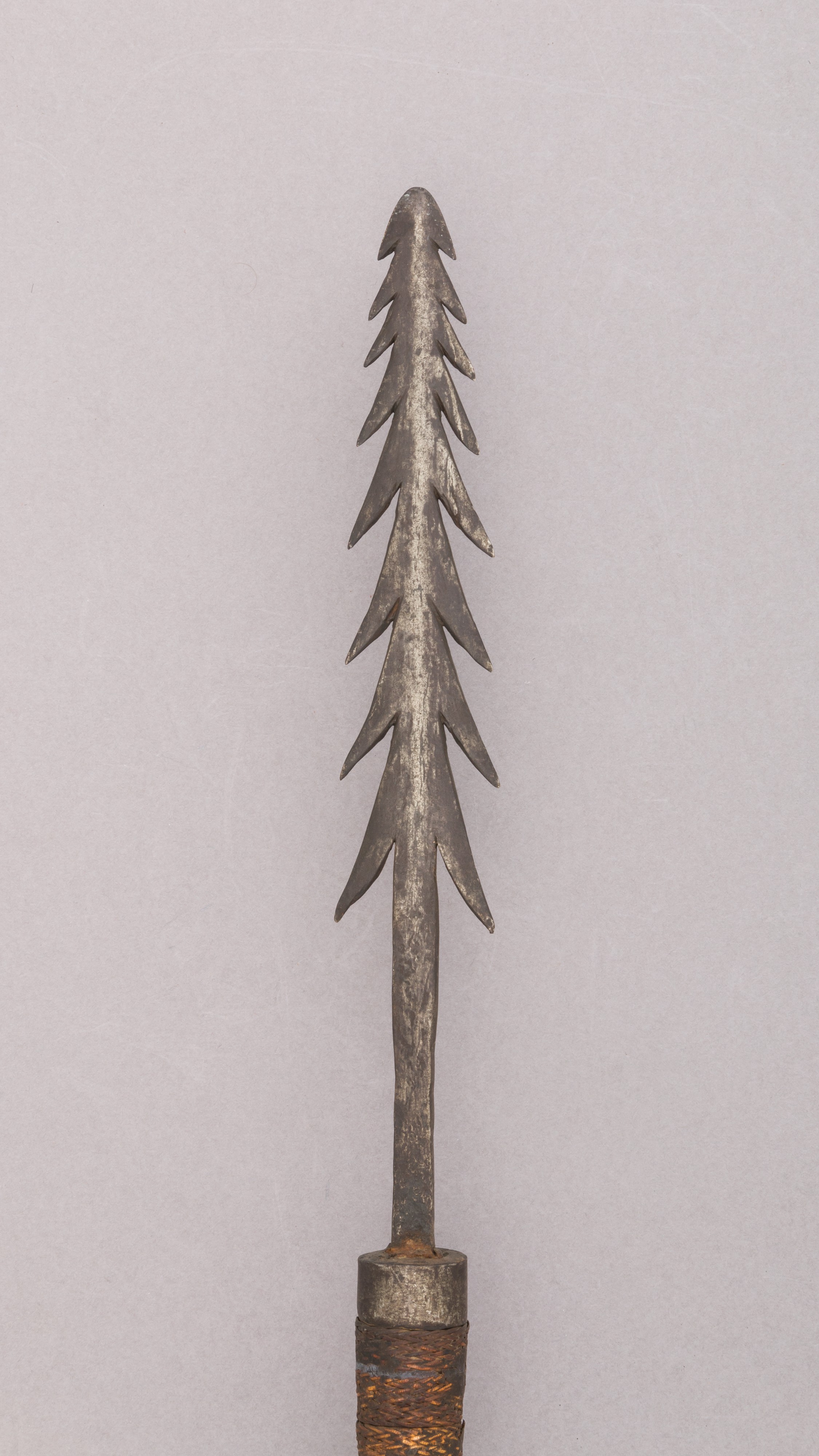 Antique Serrated Iron Spearhead