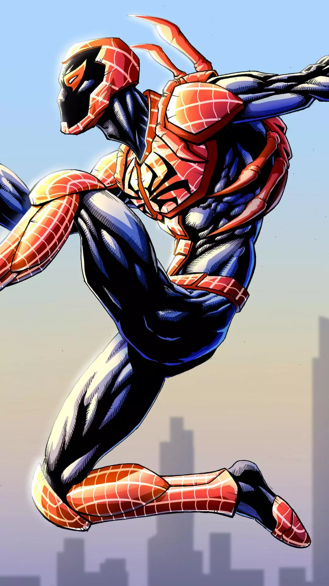 Armored Spider-Man Comic Art