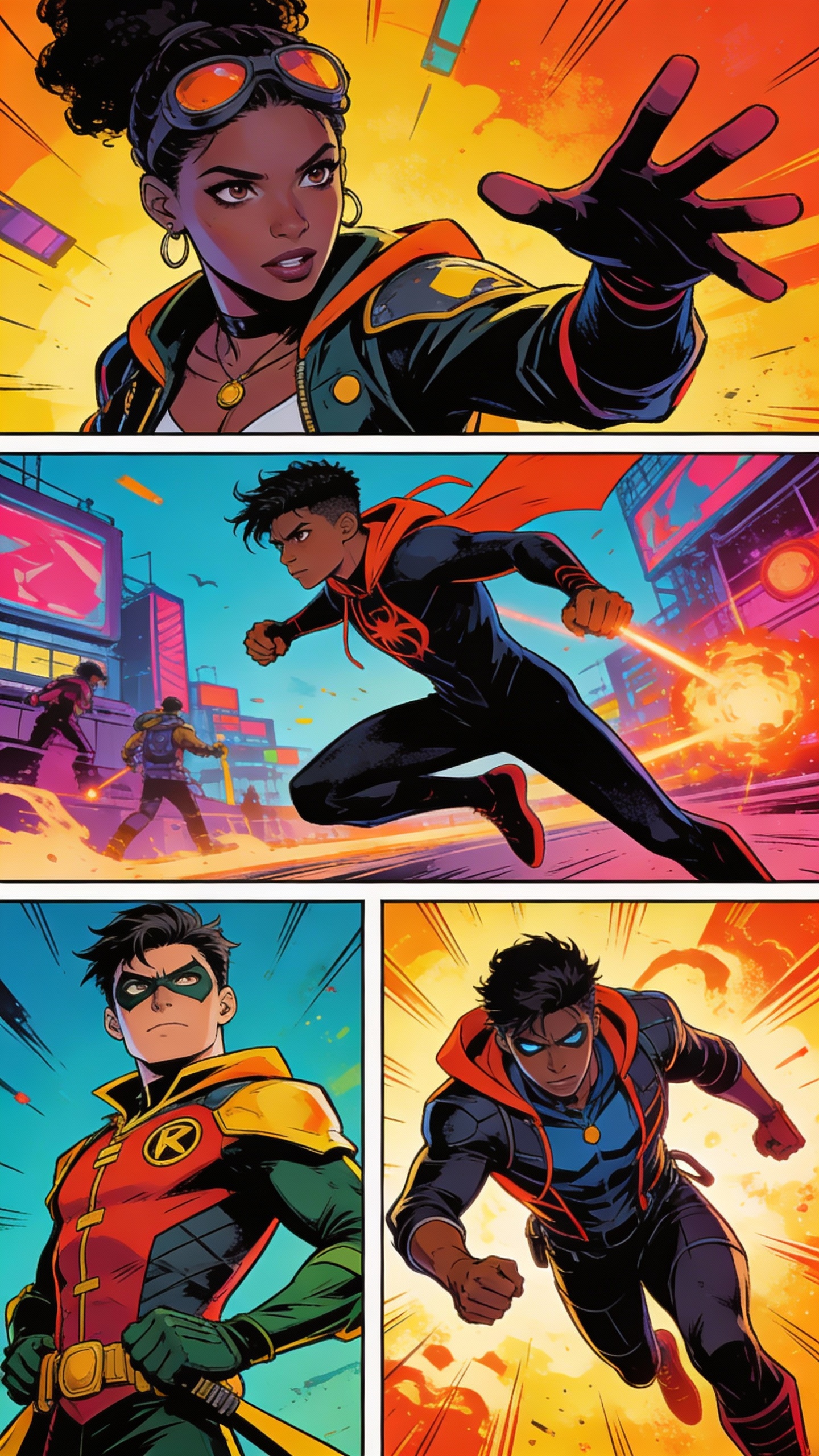 Teen Superheroes Comic Page