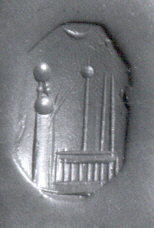 Engraved Industrial Skyline on Metal