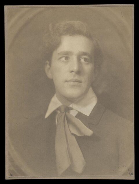 Vintage Studio Portrait of Young Man
