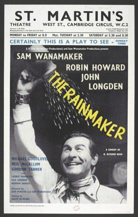 The Rainmaker Theatre Play Poster