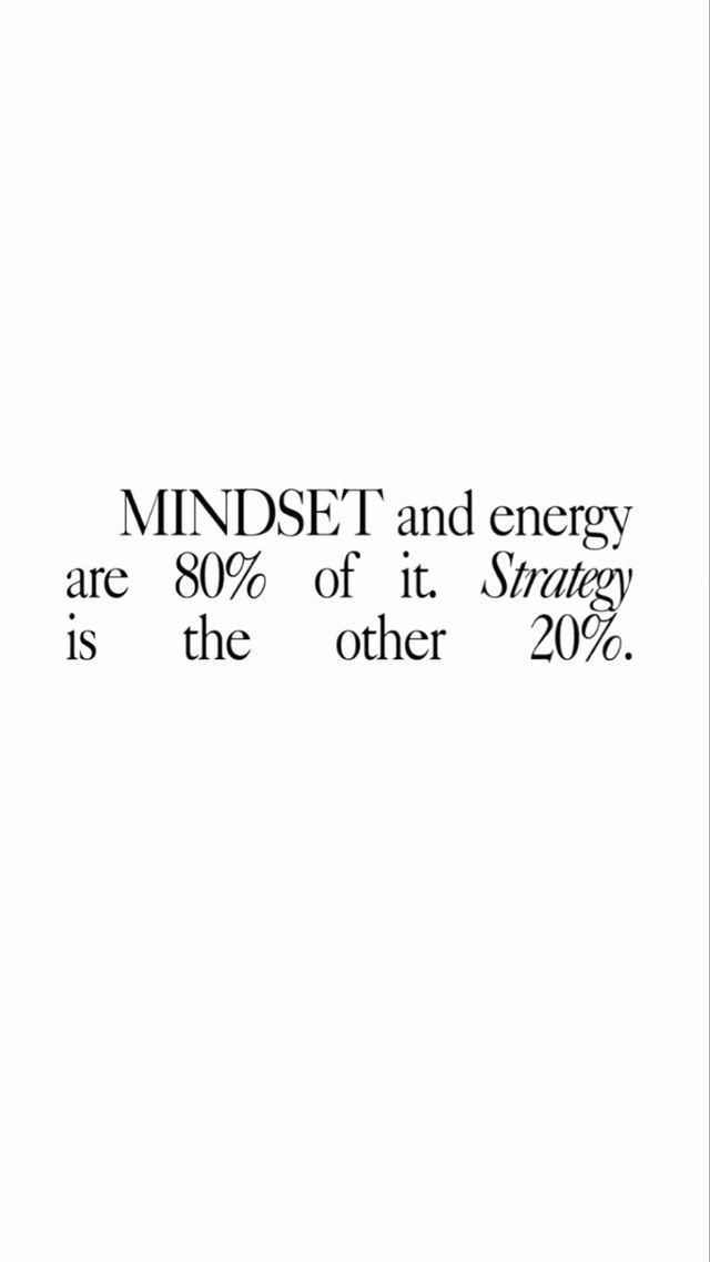 Motivational Quote About Mindset and Strategy