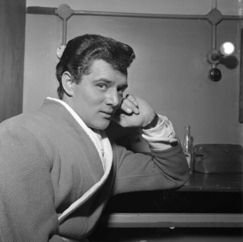 Man Resting in Dressing Room
