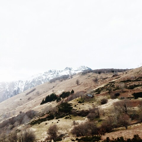 Snow-capped Mountain Slope