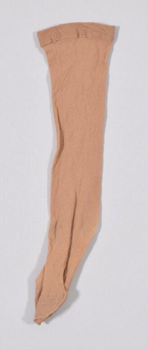 Single Beige Long Stocking