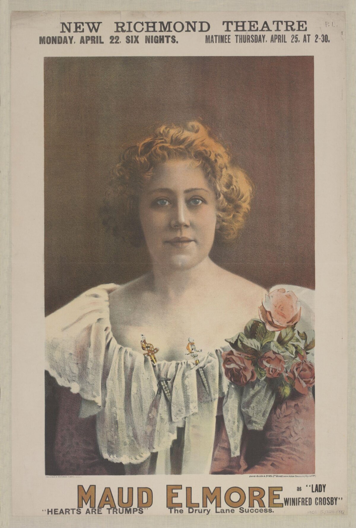Vintage Maud Elmore Theatre Poster