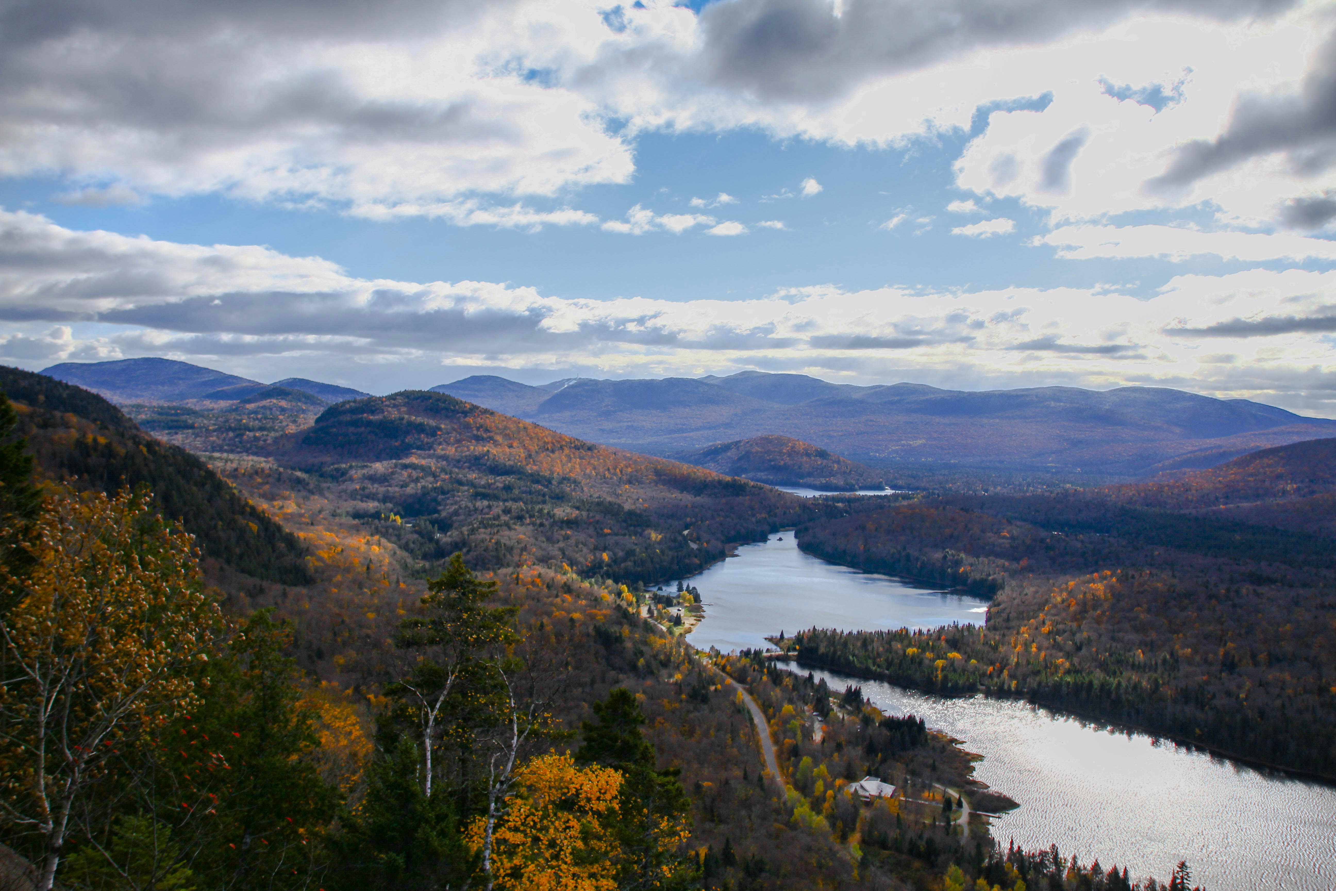Autumn Mountain Lake Overlook