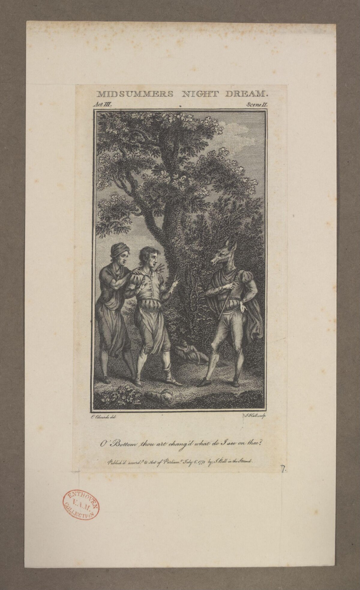 Midsummer Night's Dream Engraving