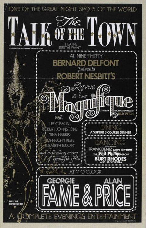 Vintage Talk of the Town Show Poster